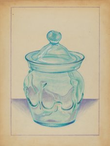 Üvegtartály alkotó: S. Brodsky