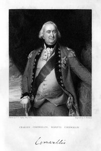 Charles Cornwallis 1738-1805, Cornwallis 1. márquess, 1839. alkotó: S. Freeman