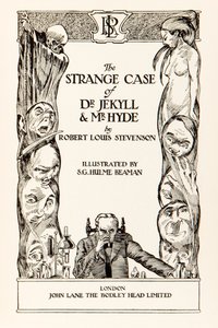 Címlap a „Dr. Jekyll és Mr. Hyde furcsa esetéből”, Robert Louis Stevenson (1850-1894) Illusztráció: S.G. Hulme Beamam (1887-1932) egy 1930-as kiadáshoz. További információkat lásd alább. alkotó: S. G. Hulme Beamam
