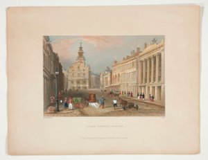 State Street, Boston, Nathaniel Parker Willis illusztrációja