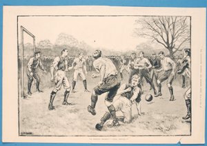 Egy kritikus pillanat – jól középpontban, a „The Illustrated Sporting and Dramatic News”-ból, 1891. március 21. (litho)