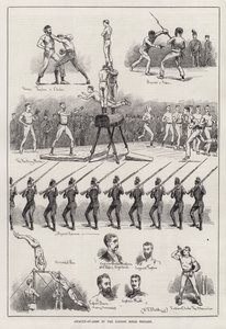 Assault-at-Arms a Londoni Lövészdandártól (metszet)