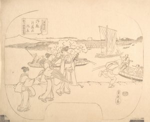 Proof Line-Block Print for Fan, 19. század.