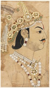 Maharaja Pratap Singh portréja 1764-1803, c. 1793. alkotó: Sahib Ram