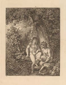 Két szatír egy erdőben, 1777.