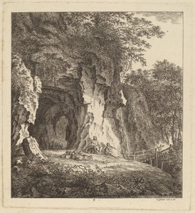 Két pásztor egy sziklás tájon, 1764.
