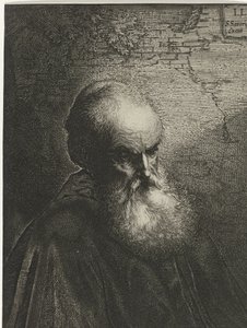 Egy szakállas öregember portréja alkotó: Salomon Savery