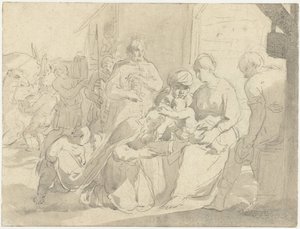 A királyok imádása alkotó: Salomon de Bray (attributed to)