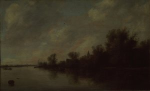 Kilátás a folyóra, 1631 alkotó: Salomon van Ruisdael or Ruysdael