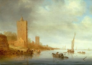Ismeretlen kép alkotó: Salomon van Ruisdael or Ruysdael