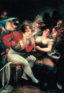 Egy kávézó a karnevál idején, részlet, c. 1824-25 (olaj, vászon) alkotó: Salvador Mayol