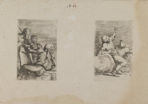 (figura sorozat) Három katona alkotó: Salvator Rosa