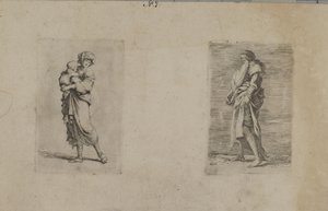 (figura sorozat) Nő, aki babát tart alkotó: Salvator Rosa