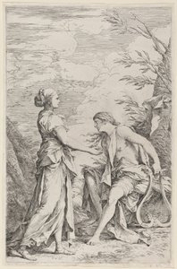 Apollón és a Kumai Szibilla alkotó: Salvator Rosa