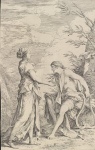 Apollo és a Kumai Szibilla, kb. 1661. alkotó: Salvator Rosa