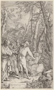 Diogenes eldobja a tálját alkotó: Salvator Rosa