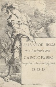A „Figurine” sorozat előlapja, kb. 1656-1657. alkotó: Salvator Rosa
