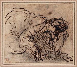 Női tanulmány alkotó: Salvator Rosa