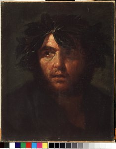 ""Egy babérkoszorús férfi portréja"" Salvator (Salvatore) Rosa (1615-1673) festménye Állami M. Ciurlionis Művészeti Múzeum, Kaunas alkotó: Salvator Rosa