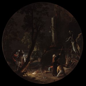 A boszorkányság jelenetei: Éjszaka, c. 1645-1649. alkotó: Salvator Rosa