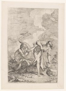 Scylla elmenekül Glaucus elől alkotó: Salvator Rosa