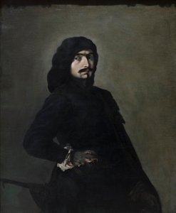 Önarckép Pascariellóként, 1645-49 körül (olaj, vászon) alkotó: Salvator Rosa