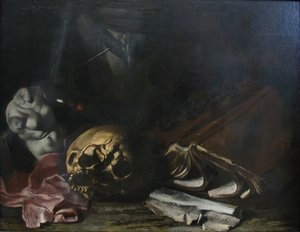 Csendélet alkotó: Salvator Rosa