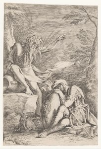 Tiberinus megjelenik Aeneasnak alkotó: Salvator Rosa