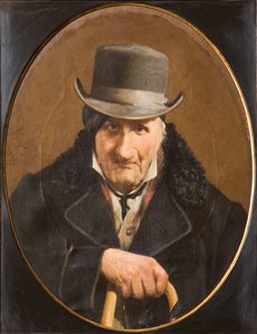 Férfi portré (olaj, vászon) alkotó: Salvatore Albano