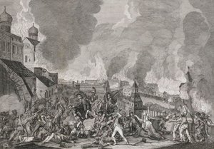 Moszkvai tűzvész 1812. szeptember 15-én A franciák Moszkvában, 1812-1823. alkotó: Salvatore Cardelli