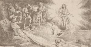 Lázár feltámadása, 1645. alkotó: Salvatore Castiglione