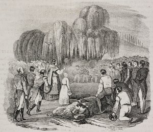 Bonaparte Napóleon temetése a Szent Helena szigeten, május 9