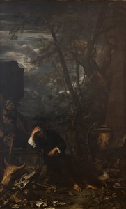 Démokritosz a meditációban, 1651
