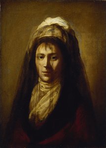 Jekatyerina Petrovna Rostopchina grófnő portréja 1776-1859 fátylat viselve alkotó: Salvatore Tonci