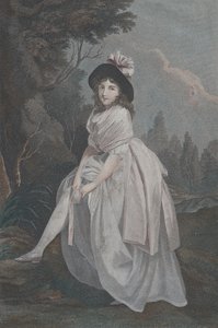 A harisnyakötő, kb. 1810. alkotó: Salvatore Tresca