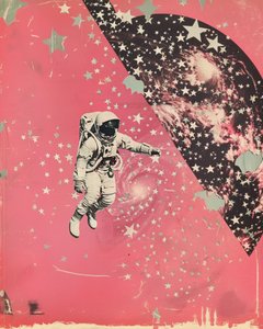 Astronaut Pink Galaxy alkotó: Samantha Hearn