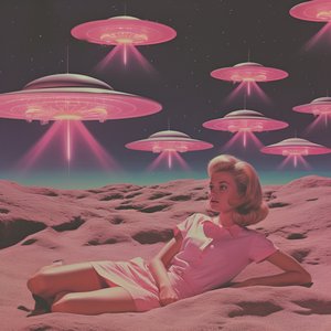 Retro rózsaszín UFO-álom alkotó: Samantha Hearn