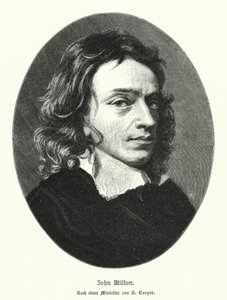 John Milton angol költő (litho)