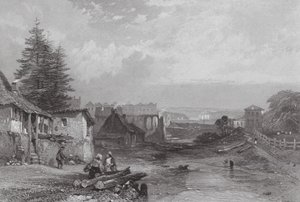 Ausztrália: Sydney (metszet): The Old Tank Stream, Sydney (metszet) alkotó: Samuel (after) Prout
