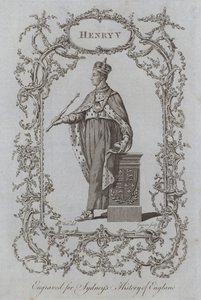Henry V (metszet) alkotó: Samuel (after) Wale