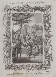 A britek alávetik magukat Claudiusnak (metszet) alkotó: Samuel (after) Wale
