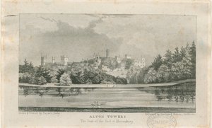 Alton „Abbey” (ma Alton Towers): litográfia, nd [1839 körül] (nyomtatott) alkotó: Samuel A. Rayner