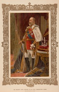 VII. Edward király koronázási ruhában alkotó: Samuel Begg