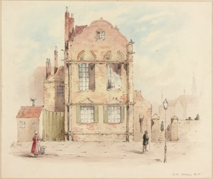 Forth House, Newcastle upon Tyne, 1843 (ceruza és wc papírra) alkotó: Samuel Bilston