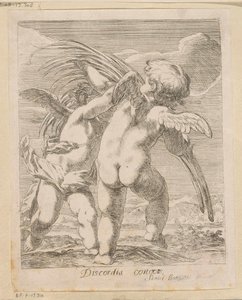 Két putti vitatkoznak egy pálmaágon Discordia Concors (cím az objektumon) Különféle minták (sorozat címe) Opera Varia Historica, Poetica & Iconologica (sorozat címe)