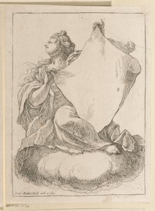 Nő egy ruhával a kezében Különféle minták (sorozat címe) Opera Varia Historica, Poetica & Iconologica (sorozat címe)