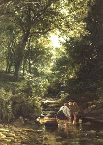 Gyermekek a patakban alkotó: Samuel Bough