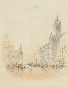 Trongate, Glasgow (ceruza és akvarell)