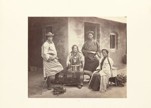 Darjeeling; bhutia csoport alkotó: Samuel Bourne