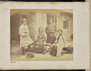 Darjeeling; bhutia csoport alkotó: Samuel Bourne